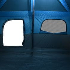 Vidaxl 10 személyes kék vízálló családi sátor 94534