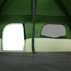 Vidaxl 10 személyes zöld vízálló családi sátor 94533