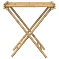 Vidaxl bambusz összecsukható tálcás asztal 70,5x42,5x80 cm 366454