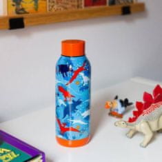 QUOKKA Solid Kids vákum szigetelt vizesüveg 510 ml, dinosaur