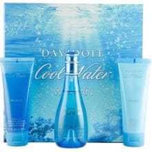 Davidoff Davidoff - Cool Water Woman Great Gift Set EDT 100 ml body lotion 75 ml Cool Water and Cool Water Shower Gel 75 ml 100ml 
