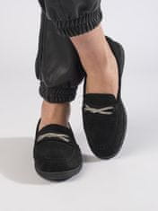 Amiatex Női mokaszin 108062 + Nőin zokni Gatta Calzino Strech, fekete, 36
