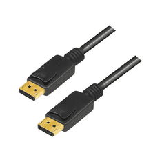 LogiLink DisplayPort kábel DP/M-DP/M 8K/60 Hz fekete 5m (CV0139) (CV0139)