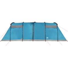 Vidaxl 10 személyes kék vízálló alagút alakú családi sátor 94620