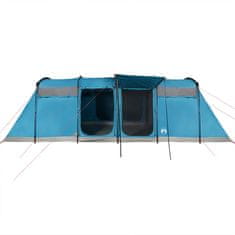 Vidaxl 8 személyes kék vízálló alagút alakú családi sátor 94617