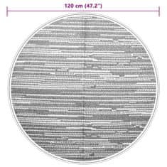 Vidaxl szürke polipropilén kültéri szőnyeg Ø120 cm 368482