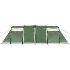 Vidaxl 8 személyes zöld vízálló alagút alakú családi sátor 94616