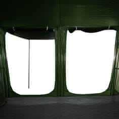 Vidaxl 10 személyes zöld vízálló alagút alakú családi sátor 94619