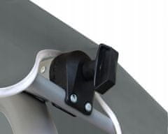 RAMIZ Kerti fekete hintaágy dönthető tetővel és ülőrésszel + díszpárnákkal 210 x 120 x 170 cm