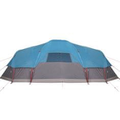 Vidaxl 11 személyes kék vízálló kupolás családi sátor 94567