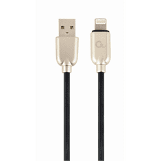 Gembird 8-pin - USB-A adat- és töltőkábel 1m fekete (CC-USB2R-AMLM-1M) (CC-USB2R-AMLM-1M)