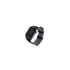 UNIQ Linus Airosoft Apple Watch 38/40/41mm szilikon szíj fekete (UNIQ-41MM-LINUSBLK) (UNIQ-41MM-LINUSBLK)
