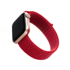 FIXED Apple Watch 38/40/41 mm nylon szíj piros (FIXNST-436-RD) (FIXNST-436-RD)