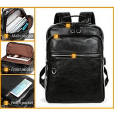 Dollcini Dollcini utazó hátizsák, kézi hátizsák, 14 hüvelykeshez, laptoptáska, üzleti, 438208, fekete