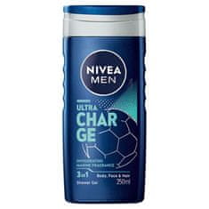 Nivea Férfi tusfürdő Ultra Charge (Shower Gel) 250 ml
