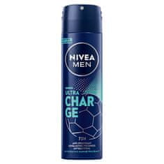 Nivea Izzadásgátló spray férfiaknak Men Ultra Charge (Anti-perspirant) 150 ml