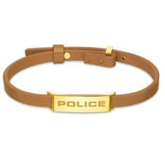 Police Divatos bőr karkötő Braid PEAGB0032102