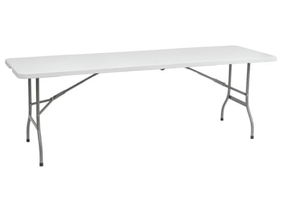nabbi Catering összecsukható asztal Vivas 244x75 cm - szürke/fehér