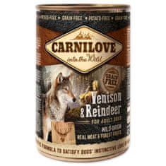 Carnilove CARNILOVE kutyakonzerv vadhús szarvas és rénszarvas 400 g