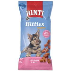 RINTI RINTI Extra Bitties Puppy csirke + kacsa 75 g