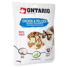 Ontario Csemege dupla szendvics csirkével és tőkehallal 50 g