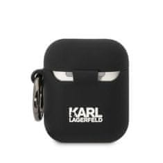 Karl Lagerfeld 3D Head tok AirPods 1/2, fekete
