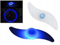 Verk Figyelmeztető LED lámpa a kerék küllős kék színéhez