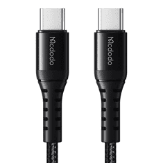 Mcdodo CA-5640 USB Type-C apa - USB Type-C apa Töltőkábel - Fekete (0.2m) (CA-5640)