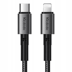 Mcdodo CA-2851 USB Type-C apa - Lightning apa Adat és töltő kábel - Fekete (2m) (CA-2851)