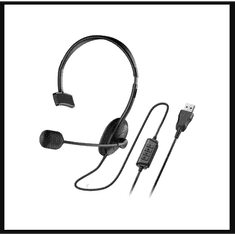 Genius HS-100U Vezetékes Headset - Fekete (31710027400)