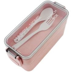 aptel Hordozható ebéddobozos ételtartó 750ml + kiegészítők rózsaszín