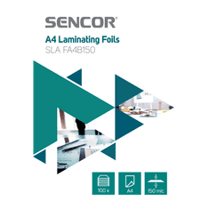 SENCOR SLA FA4B150 2x75 micron A4 fényes lamináló fólia (100db / csomag) (SLA FA4B150)