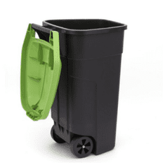 KETER 110 literes műanyag Kültéri műanyag szemetes - Fekete/Zöld (2912900847)