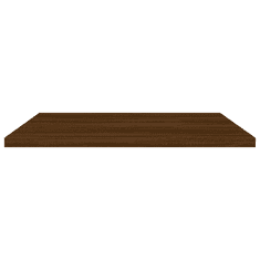 Vidaxl 4 db barna tölgy színű szerelt fa fali polc 40 x 50 x 1,5 cm (838223)