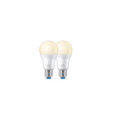 WiZ LED izzó 8W 806lm 2700K E27 - Meleg fehér (2 db / csomag) (929002450242)