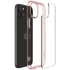 Spigen Ultra Hybrid Apple iPhone 15 Tok - Átlátszó/Rózsaszín
