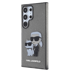 Karl Lagerfeld Glitter Samsung Galaxy S24 Ultra Tok - Fekete/Mintás (KLHCS24LHNKCTGK)