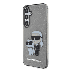 Karl Lagerfeld Glitter Samsung Galaxy S24+ Tok - Fekete/Mintás (KLHCS24MHNKCTGK)