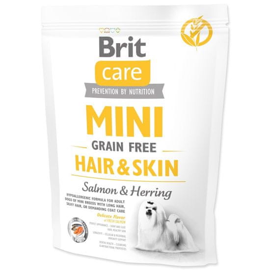 Brit BRIT Care Dog Mini Gabonamentes szőr és bőr 400 g