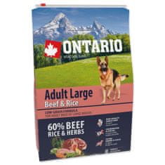 Ontario  Dog Adult Large Marhahús és rizs 2,25 kg