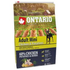 Ontario  Kutya Adult Mini csirke &amp; burgonya &amp; gyógynövények 2,25 kg