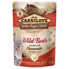 Carnilove Kapszula CARNILOVE Cat Rich in Wild Boar kamillával dúsítva 85 g