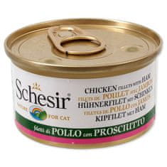 Schesir SCHESIR Macskakonzerv csirke + sonka zselében 85 g