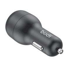 Budi 2x USB-C 40W autós töltő fekete (108R) (108R)