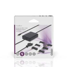 Nedis Notebook adapter | GaN | 65 W | 5/9/12/15/20 V DC | 2,4 / 3,0 / 3,25 A | Használható: Notebook / Smartphone / Tablet | Euro / Type-C (CEE 7/16) 