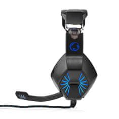 Nedis Gaming Headset | Fül felett | Sztereó | USB Type-A / 2x 3,5 mm | Lehajtható mikrofon | 2,20 m | VEZETTE 