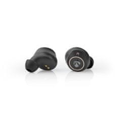 Nedis Teljesen vezeték nélküli fülhallgató | Bluetooth | Maximális akkumulátoros játékidő: 3 óra | Touch Control | Töltőtok | Beépített mikrofon | Hangvezérlés támogatása | Fülszárnyak | Fekete arany 
