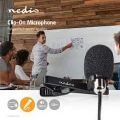 Nedis Mikrofon | Használható: asztali számítógép / notebook / okostelefon / táblagép | Vezetékes | 1x 3,5 mm 