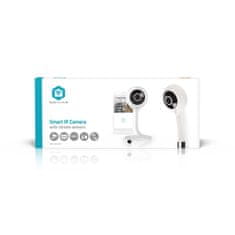 Nedis SmartLife beltéri kamera | Wi-Fi | Full HD 1080p | microSD (nem tartozék) / Cloud Storage (opcionális) | Mozgásérzékelővel | Night Vision | fehér 