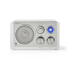 Nedis FM rádió | Tábla kialakítás | FM | Hálózati adapter | Analóg | 15 W | Bluetooth | fehér 